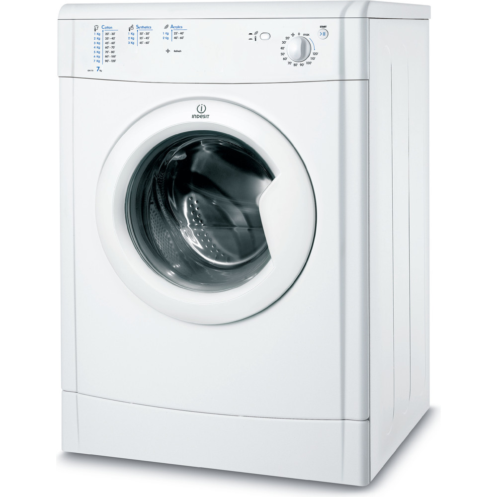 Indesit EcoTime IDV 75 Tumble Dryer in White